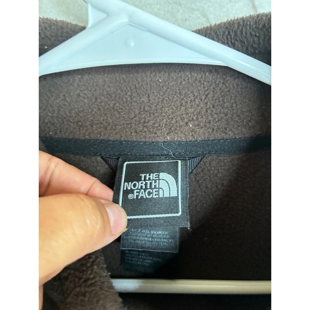 The North Face Womens TKA 100 Full Zip Fleece Jacket Brown Large 7750